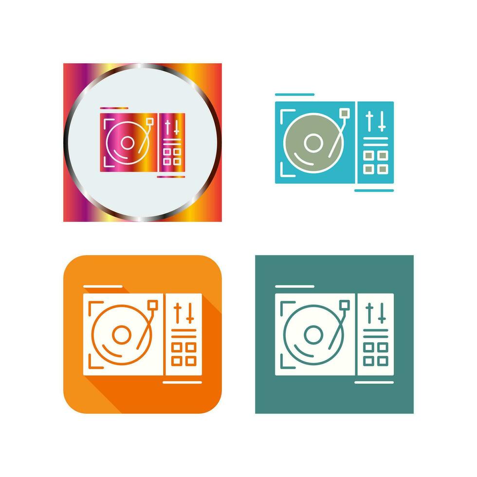 Turntable Vector Icon