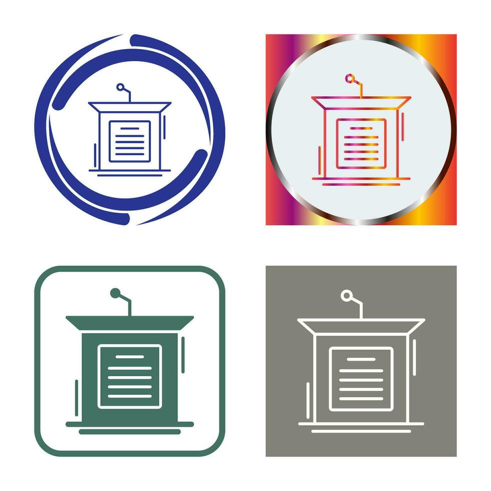 Podium Vector Icon