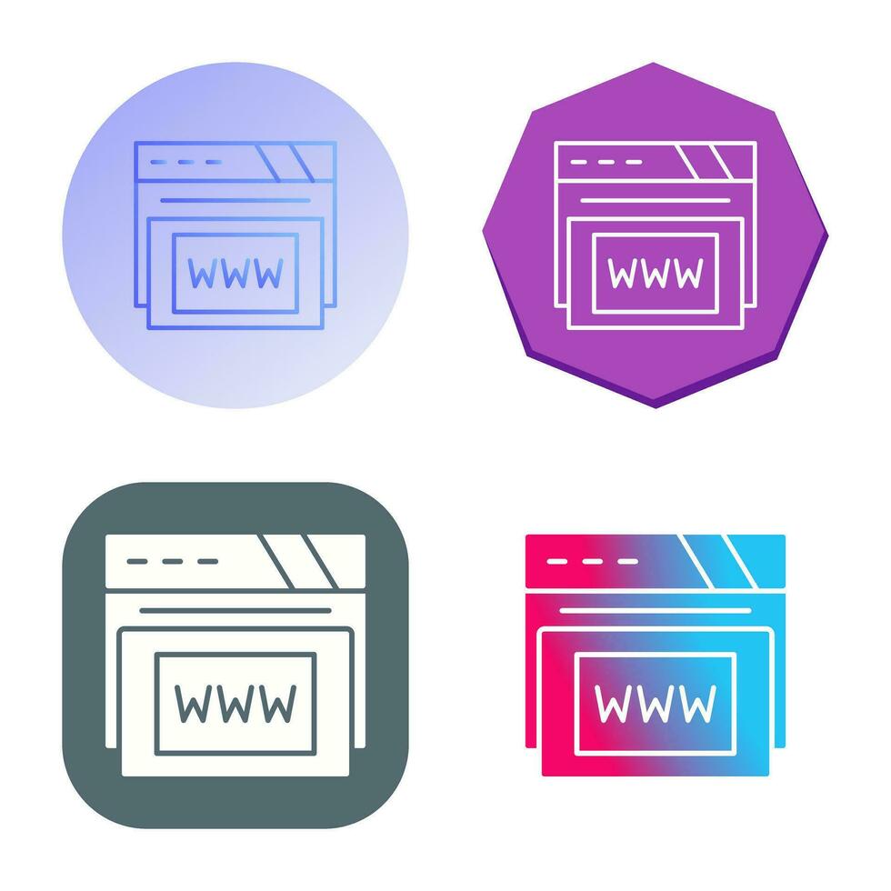 Www Vector Icon