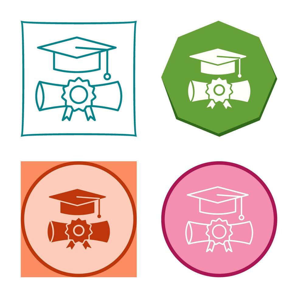 icono de vector de graduación