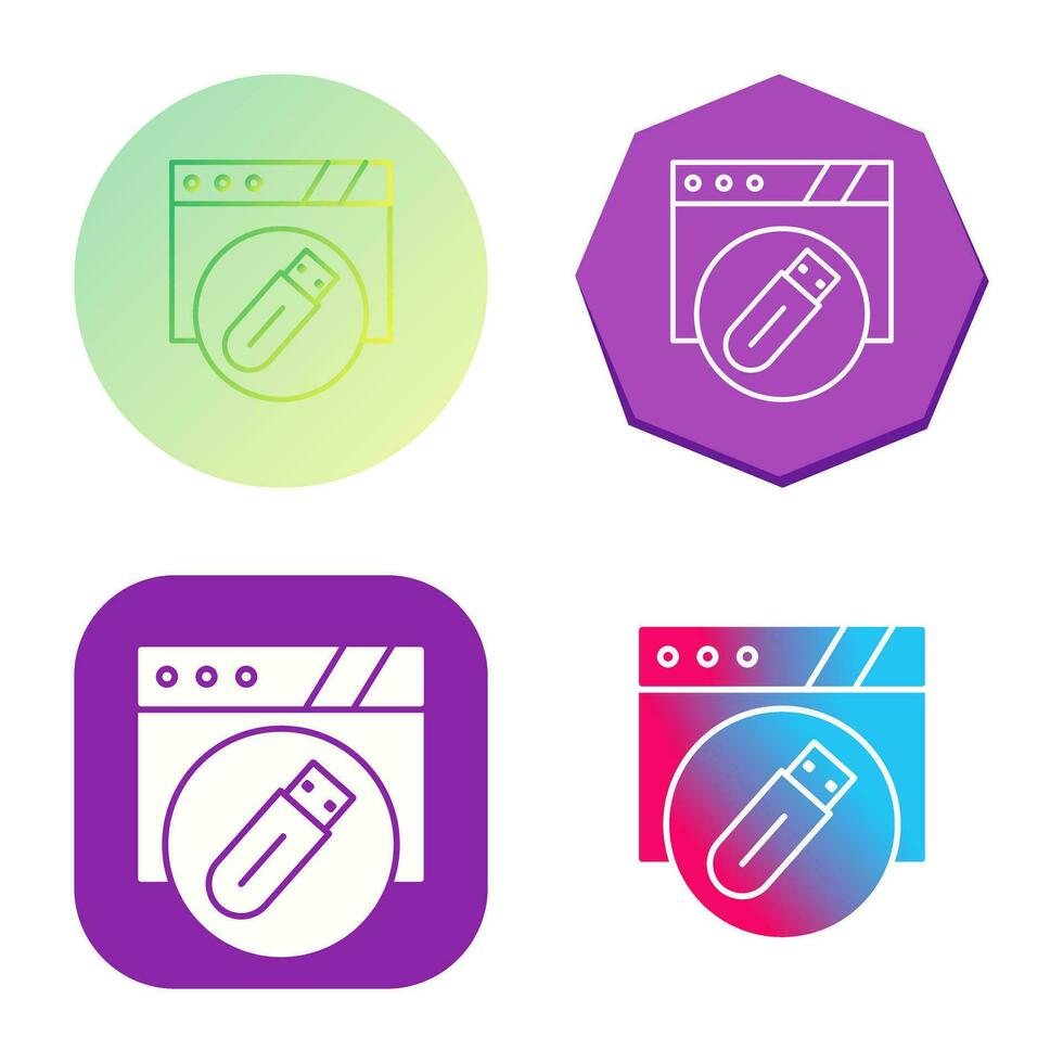 Usb Flash Drive Vector Icon