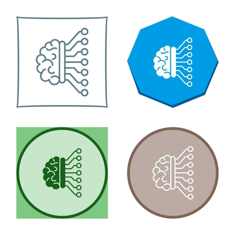 Machine Learning Vector Icon