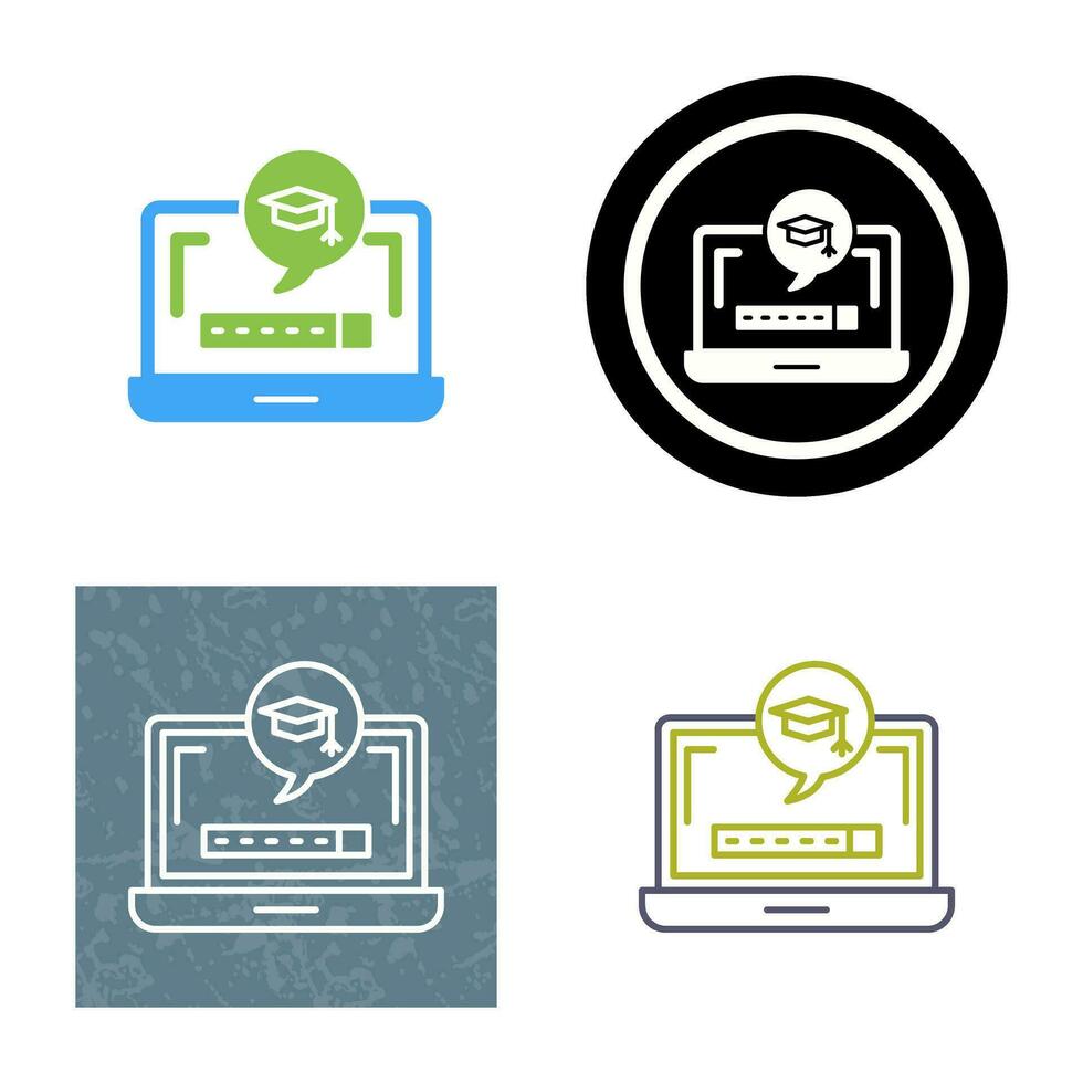 Digital Learning Vector Icon