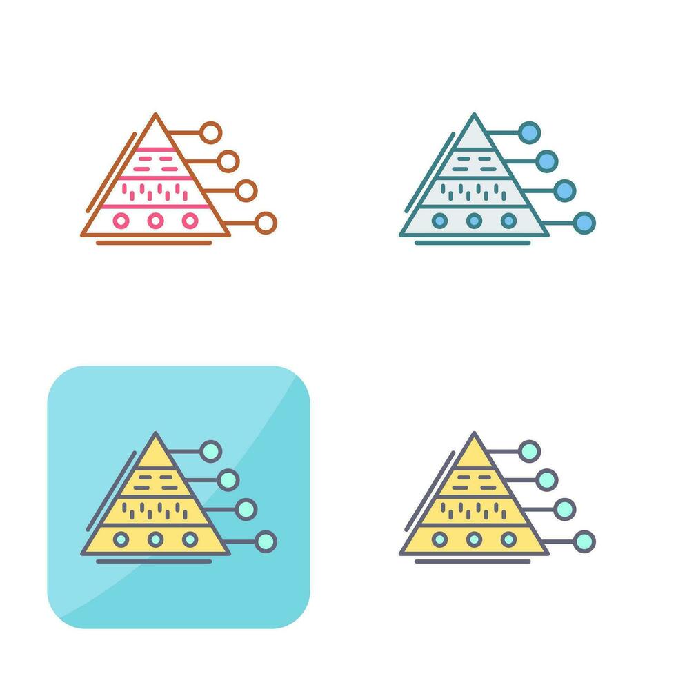 Pyramid Graph Vector Icon