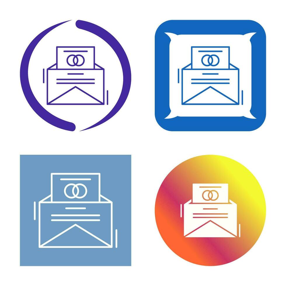 Invitation Card Vector Icon