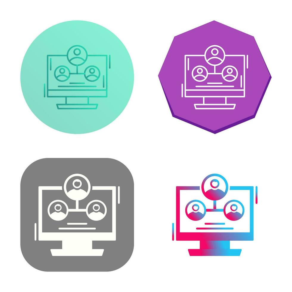 Hierarchy Structure Vector Icon