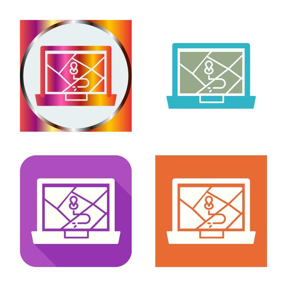 Google Map Vector Icon