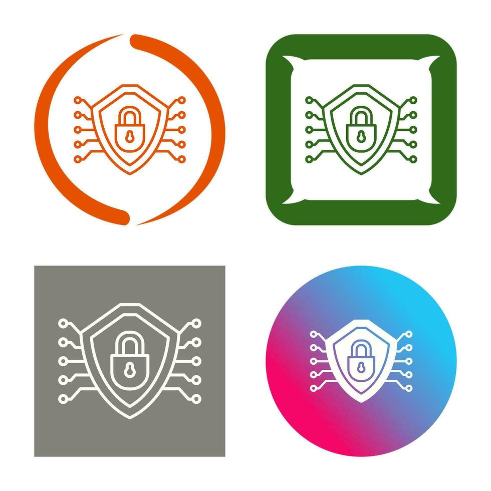 Cyber Security Vector Icon