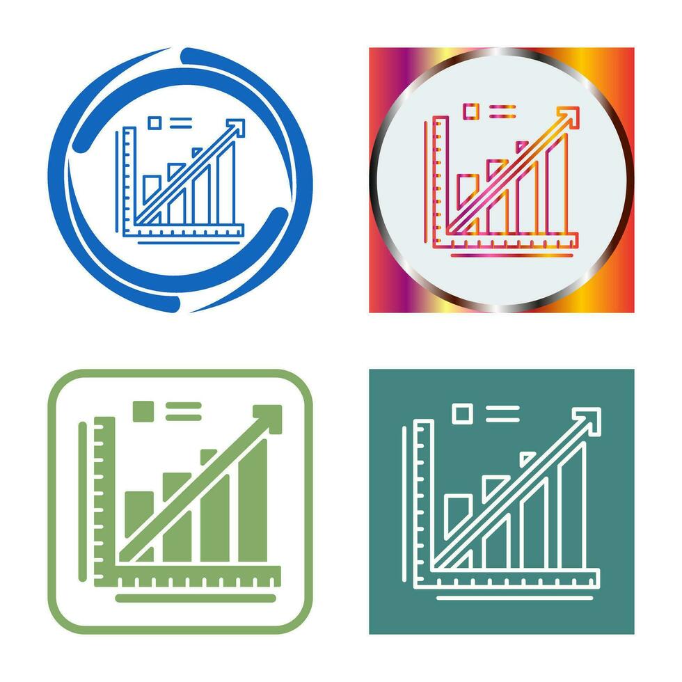 Line Graph Vector Icon