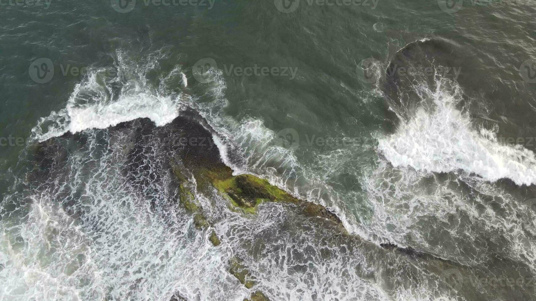 Sea Ocean Waves Aerial View photo