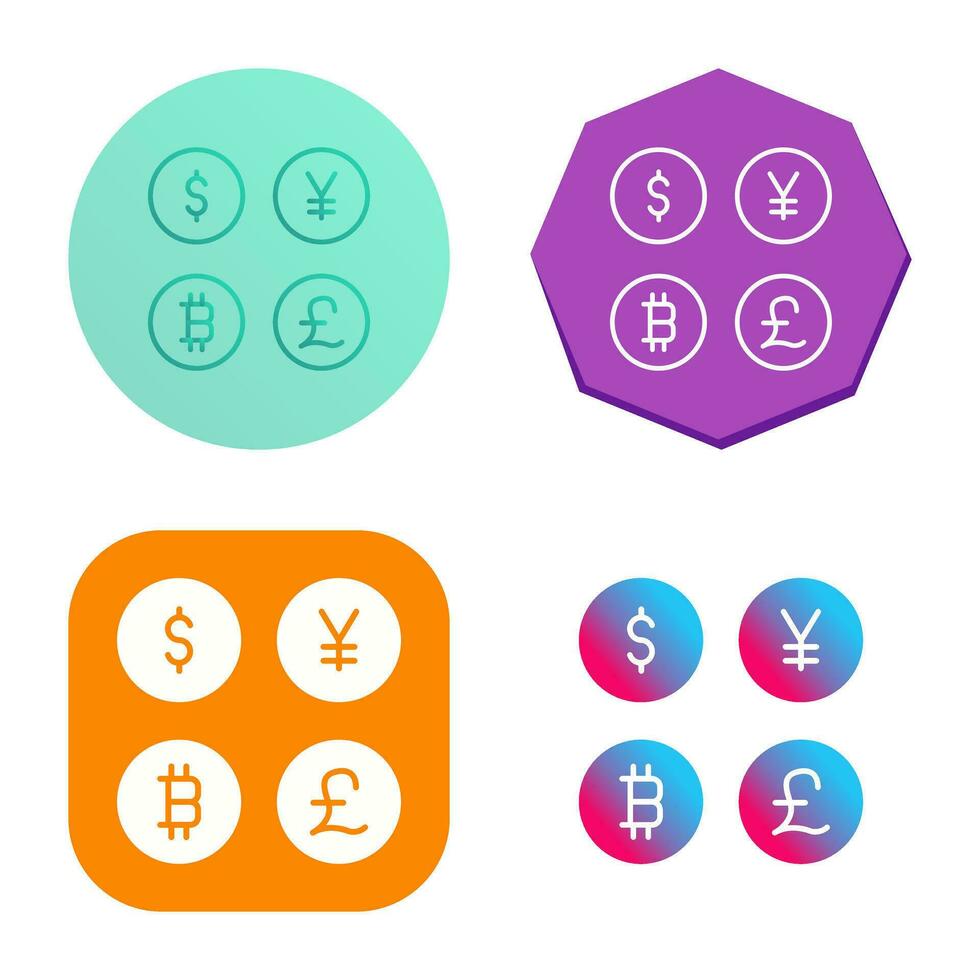 Currency Symbols Vector Icon