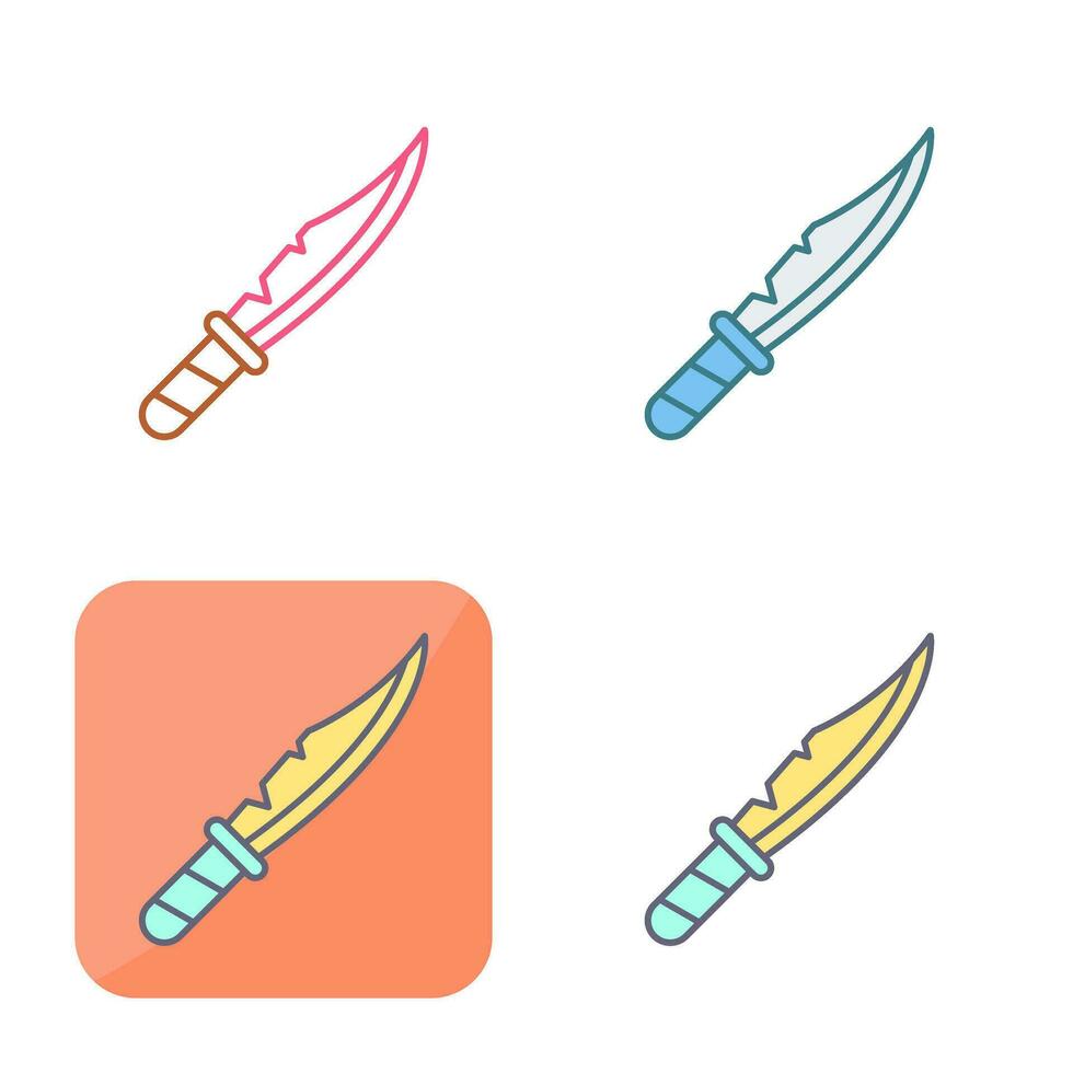 icono de vector de cuchillo