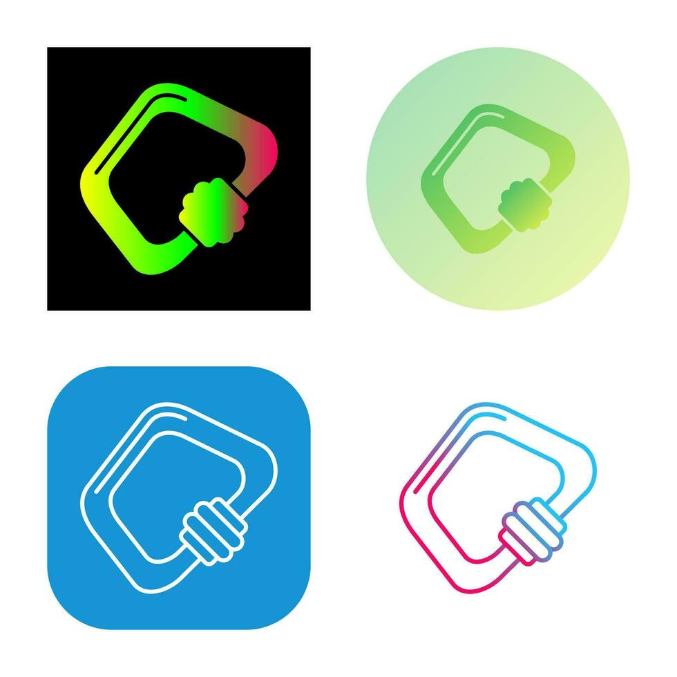 Carabiner Vector Icon