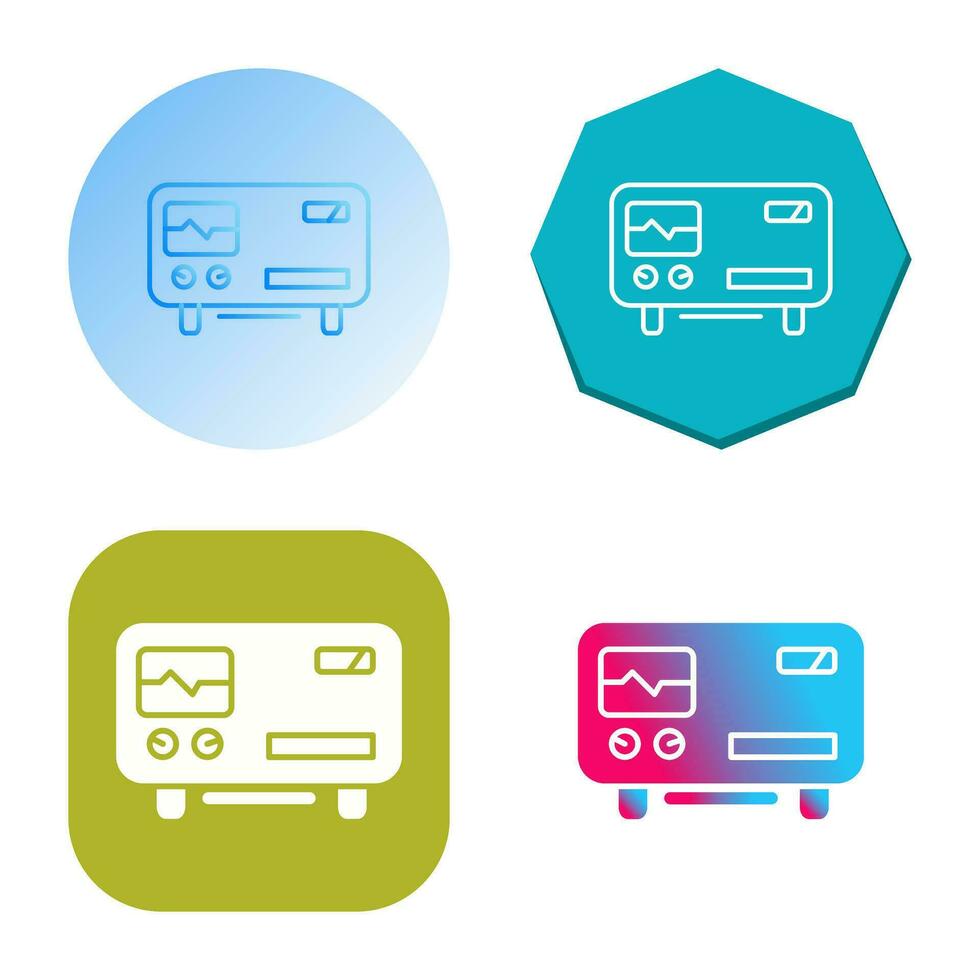 Oscillscope Vector Icon
