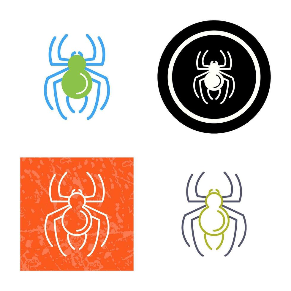 icono de vector de araña