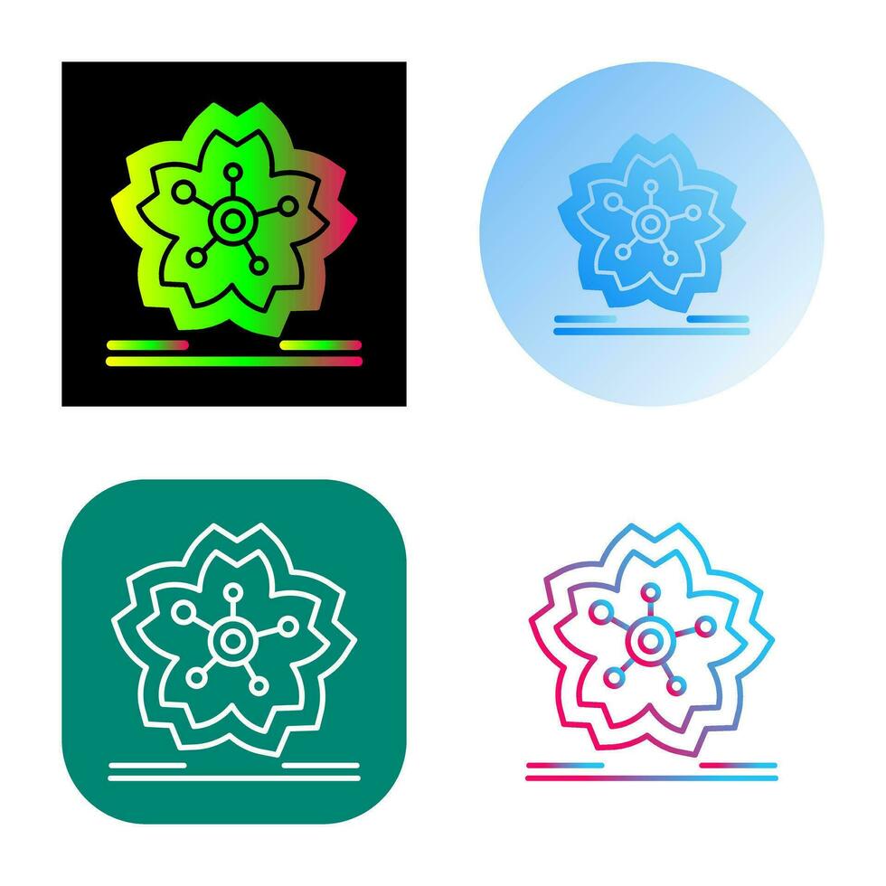 Cherry Blossom Vector Icon