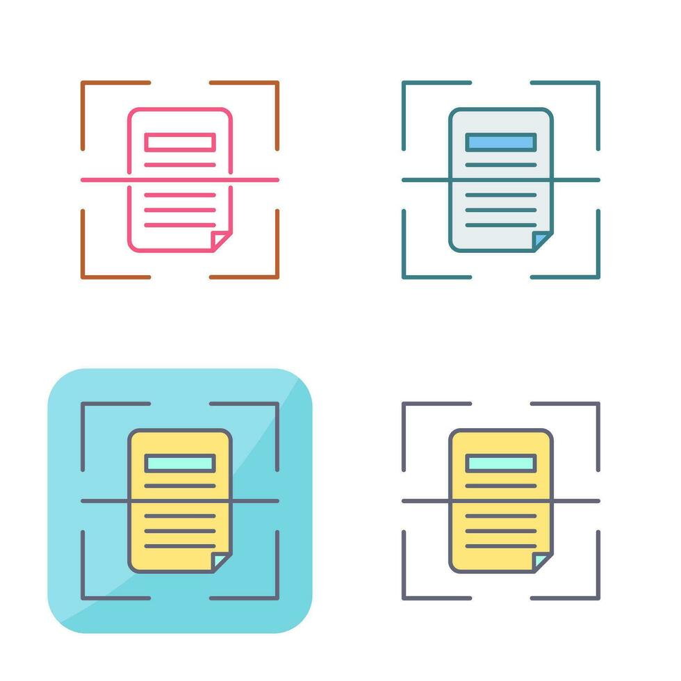 Scan Vector Icon