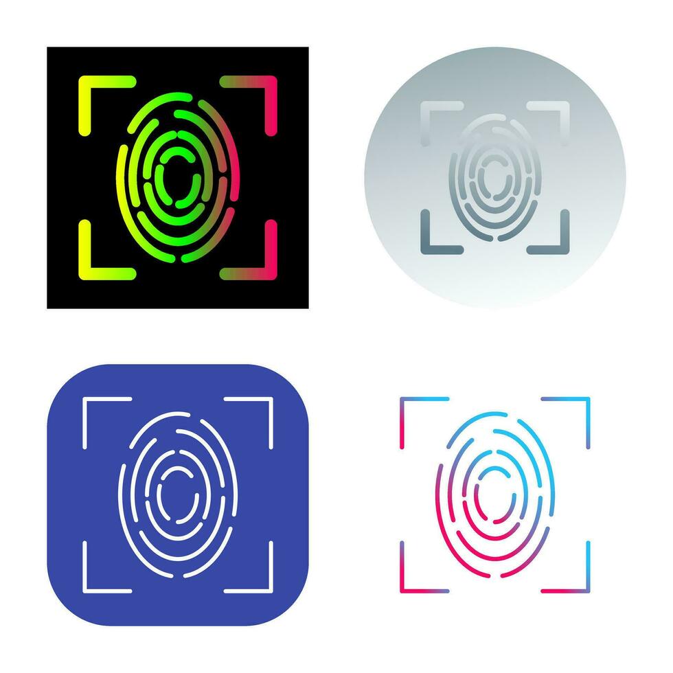 Fingerprint Vector Icon
