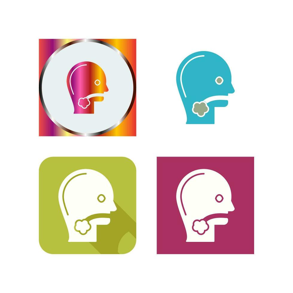 Throat Cancer Vector Icon