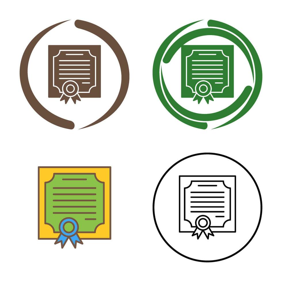 Certificate Vector Icon