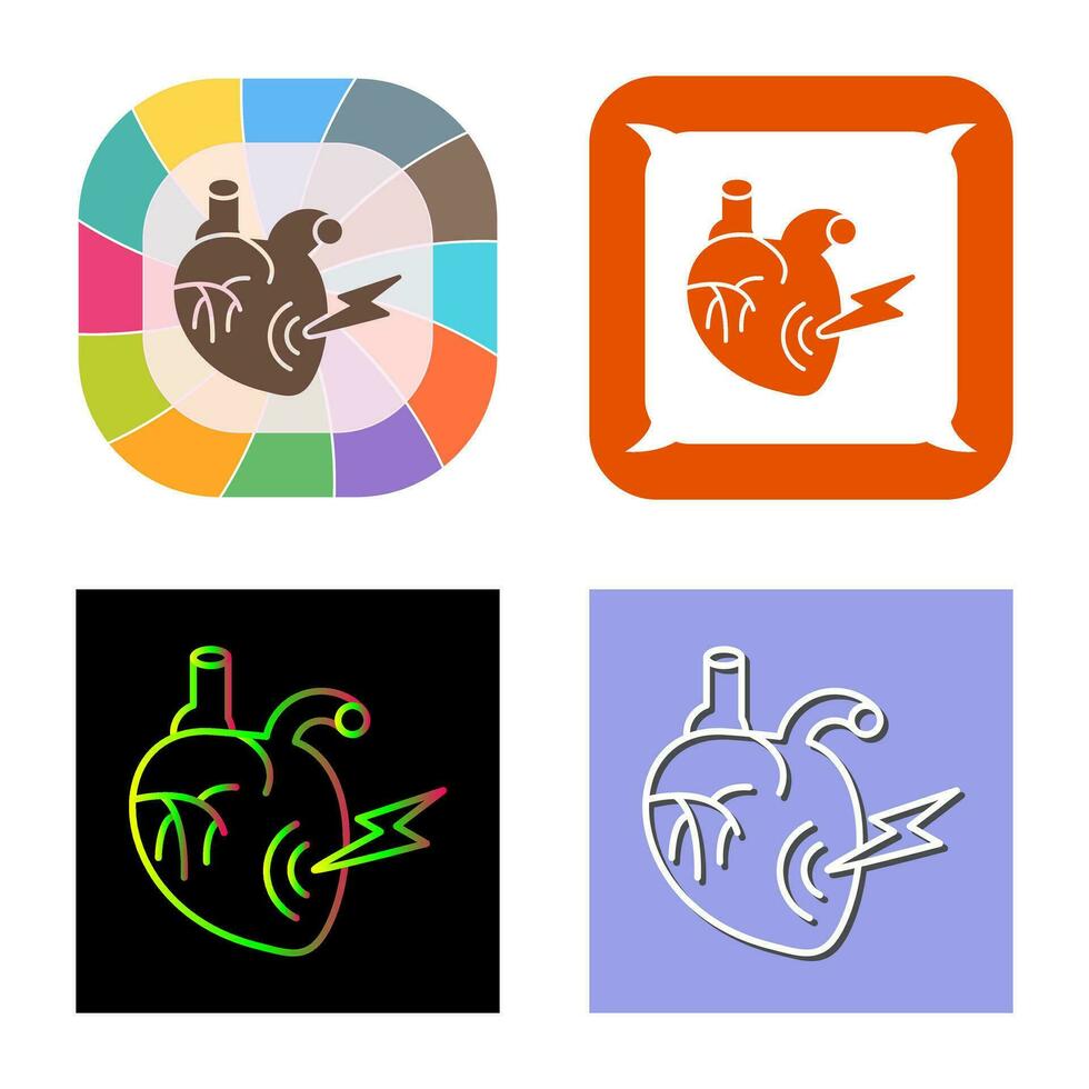 Heart Attack Vector Icon