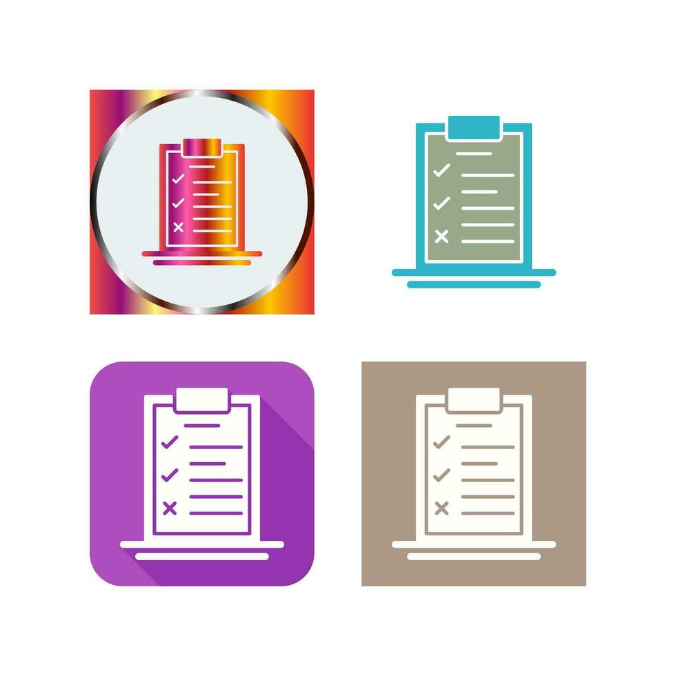 Checklist Vector Icon