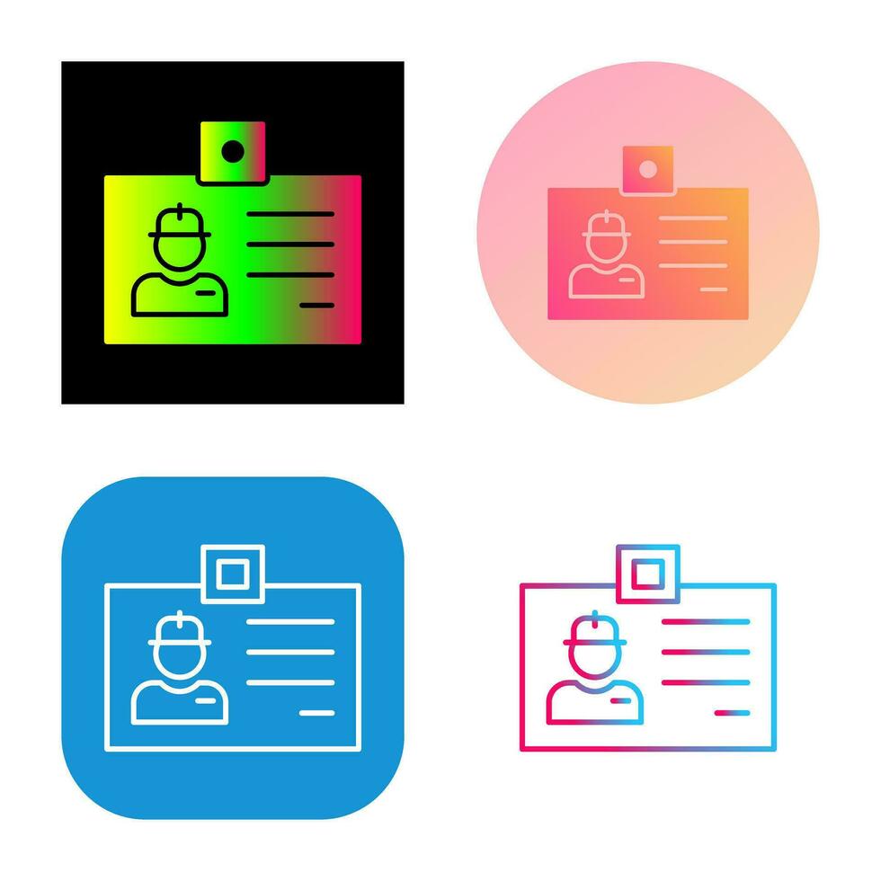 Identity Card Vector Icon