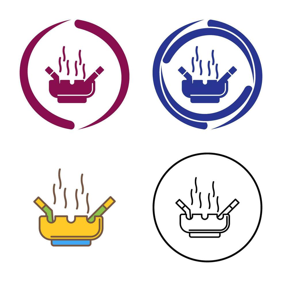 Ashtray Vector Icon