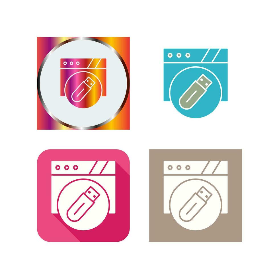 Usb Flash Drive Vector Icon