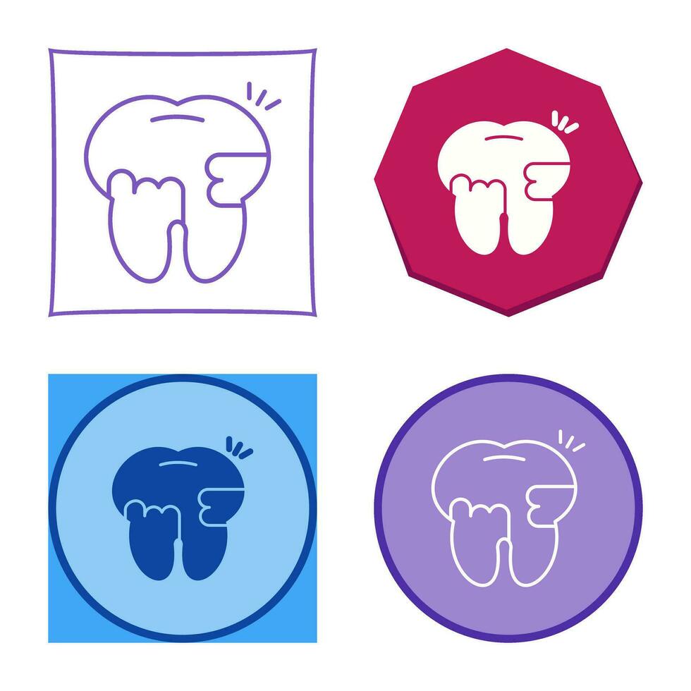 Toothache And Plaque Vector Icon