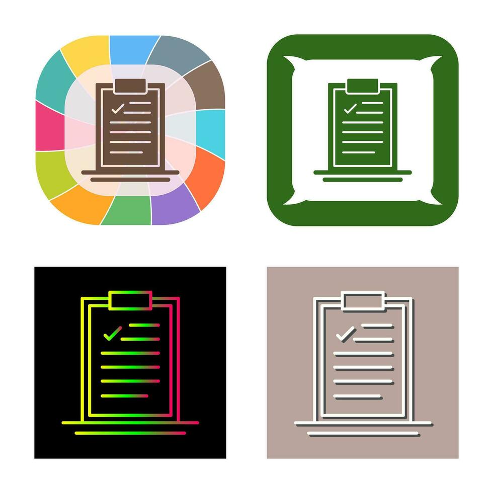 Clipboard Vector Icon