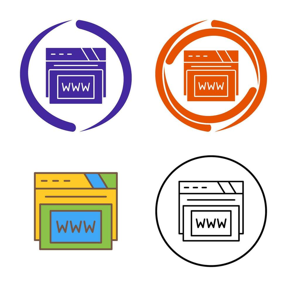 Www Vector Icon