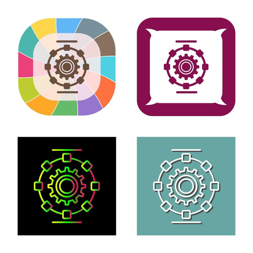 Automated Process Vector Icon