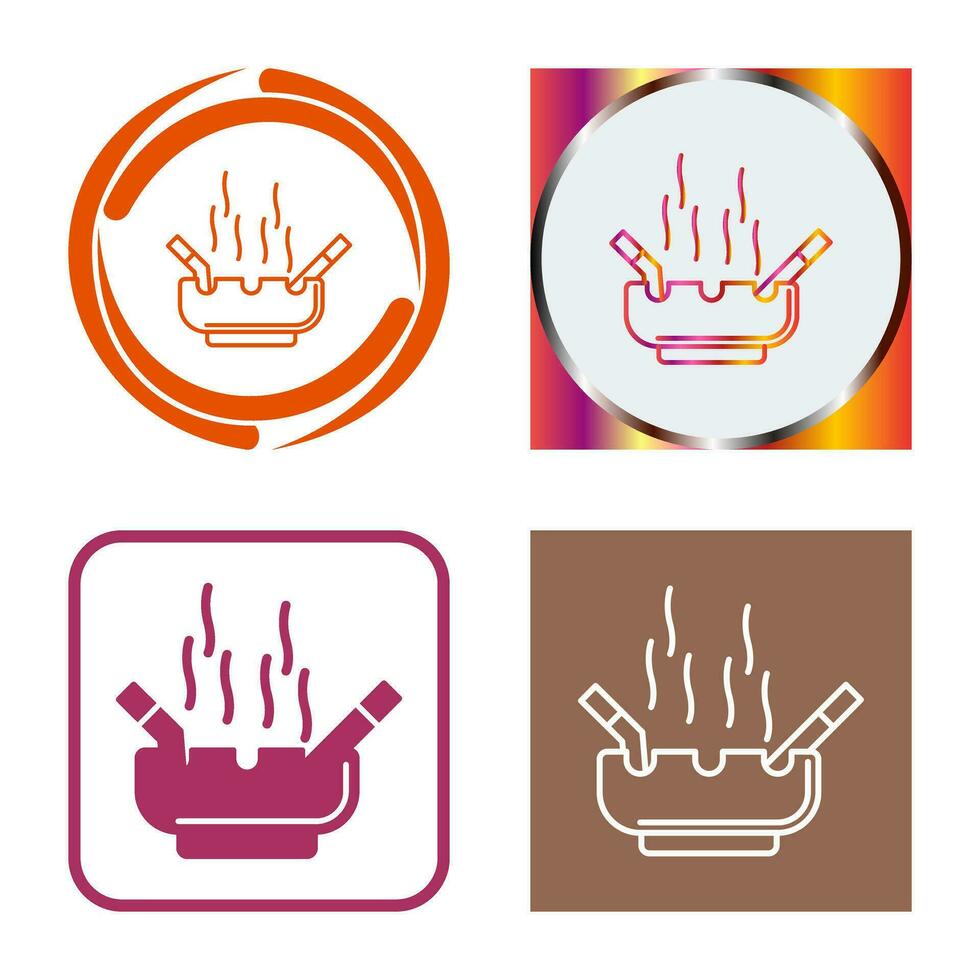 Ashtray Vector Icon