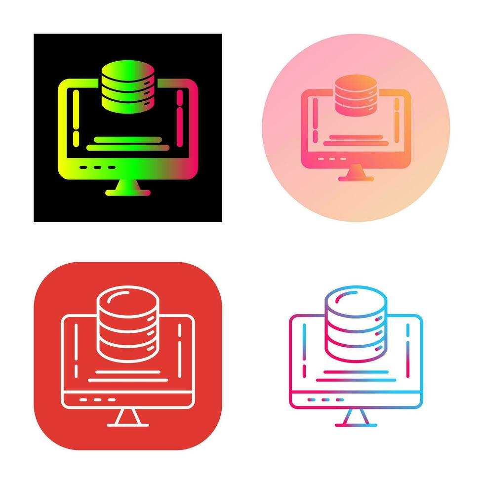 Data Storage Vector Icon