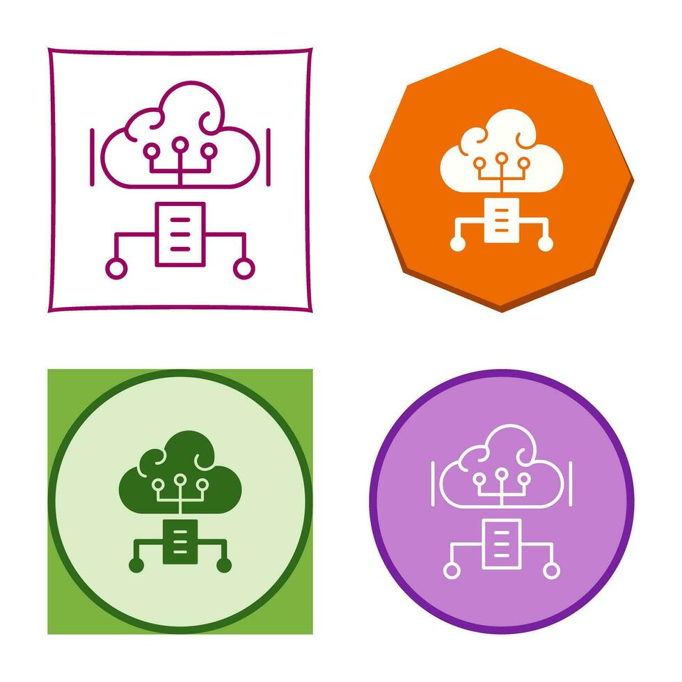 Cloud Computing Vector Icon