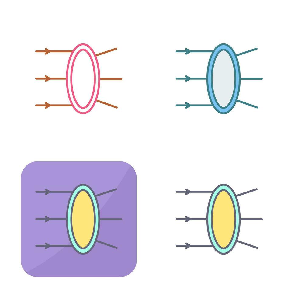 Refraction Vector Icon