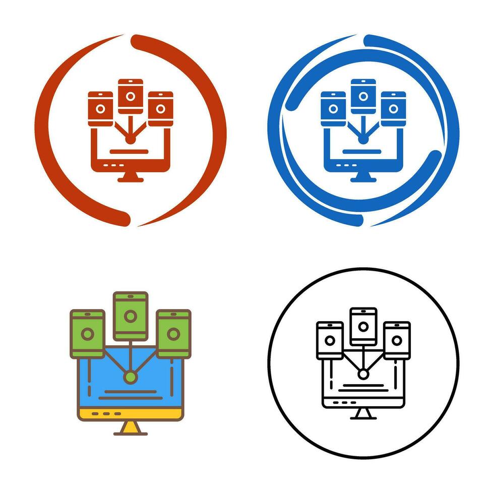 Computer Networks Vector Icon