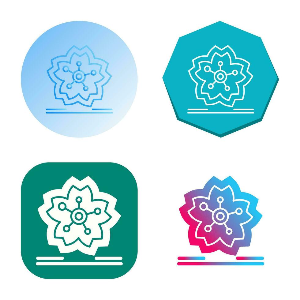 Cherry Blossom Vector Icon
