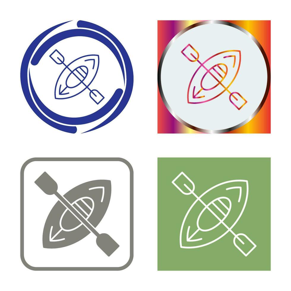 Kayak Vector Icon