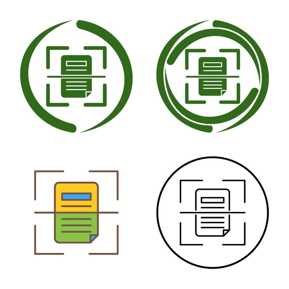 Scan Vector Icon