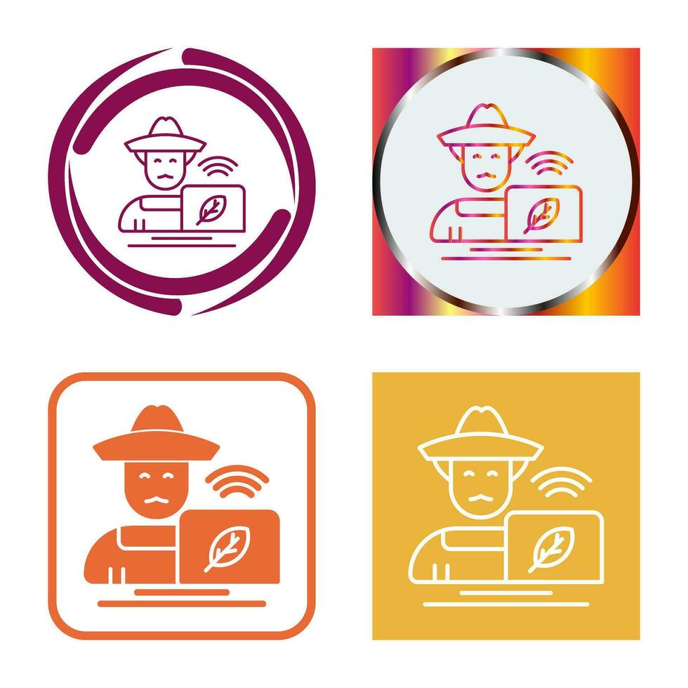 Farmer Vector Icon