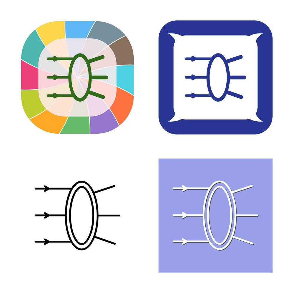 Refraction Vector Icon