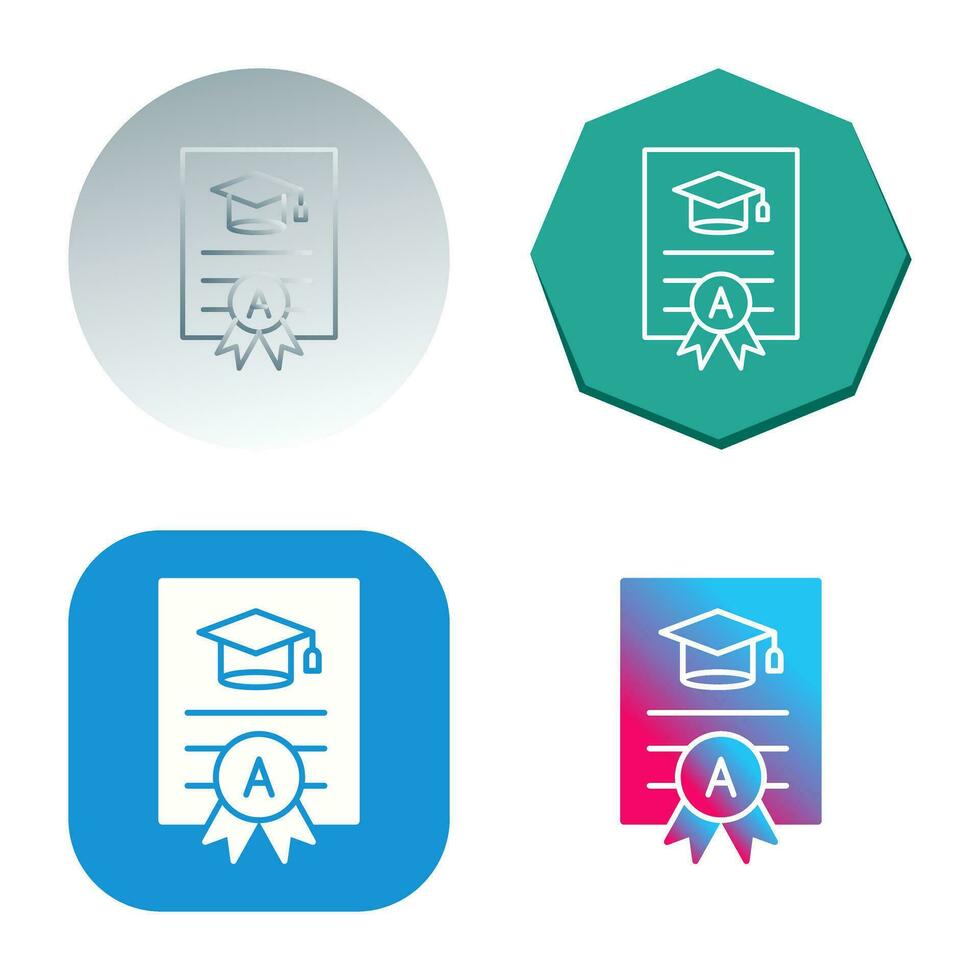 Report Card Vector Icon