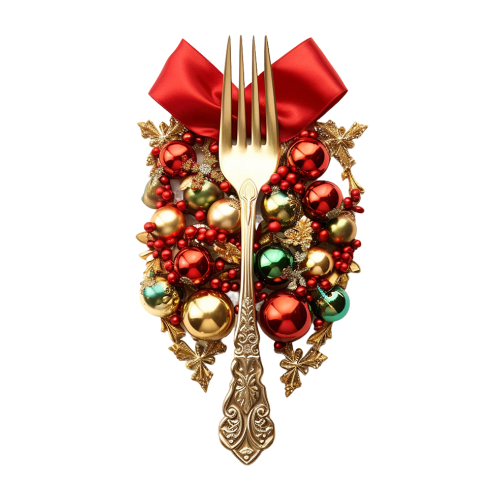 Christmas Elements isolated on a transparent background AI Generative png