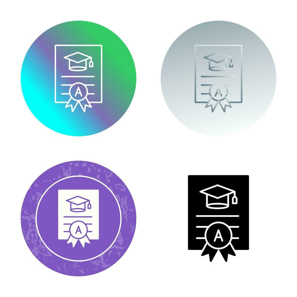 Report Card Vector Icon