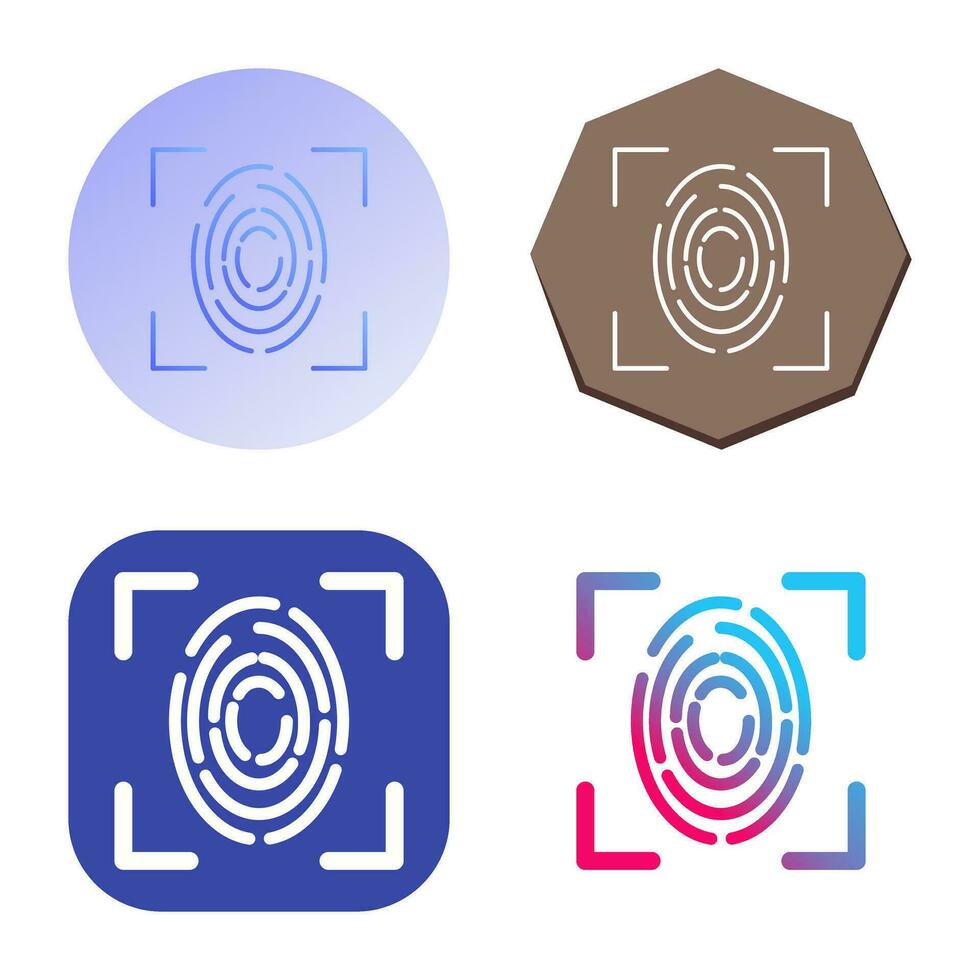Fingerprint Vector Icon