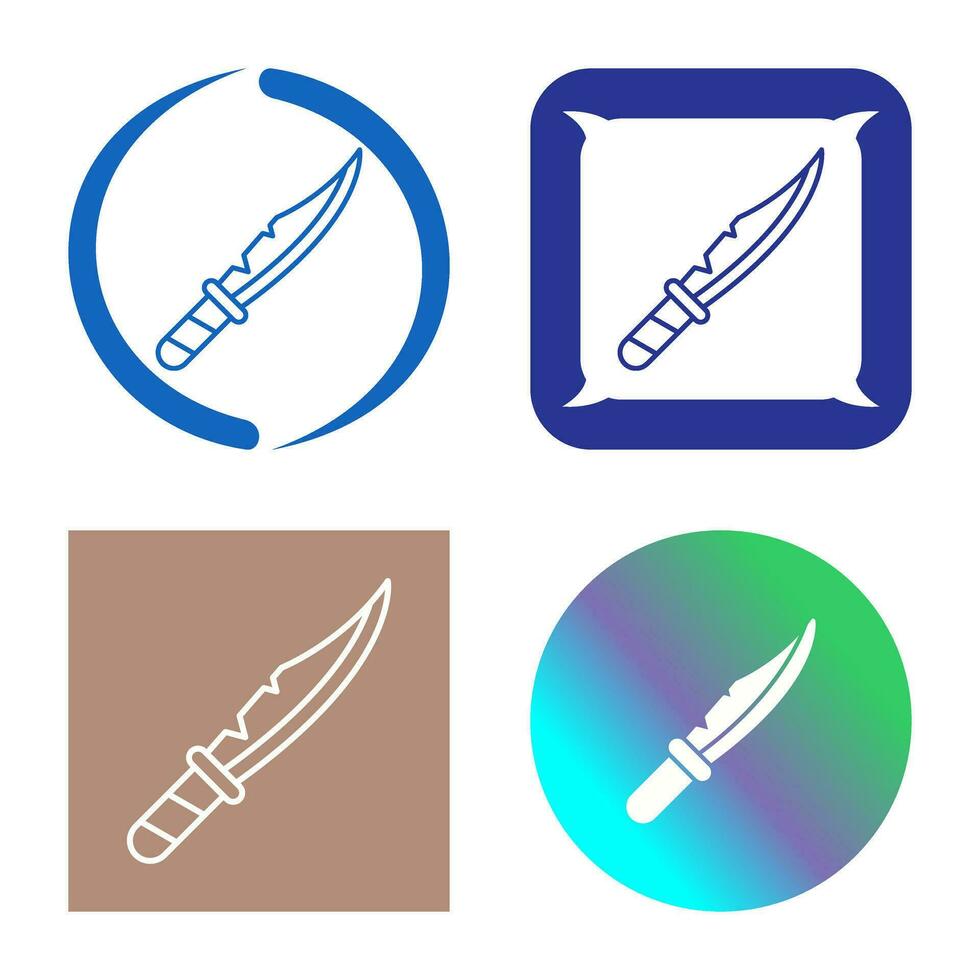 icono de vector de cuchillo