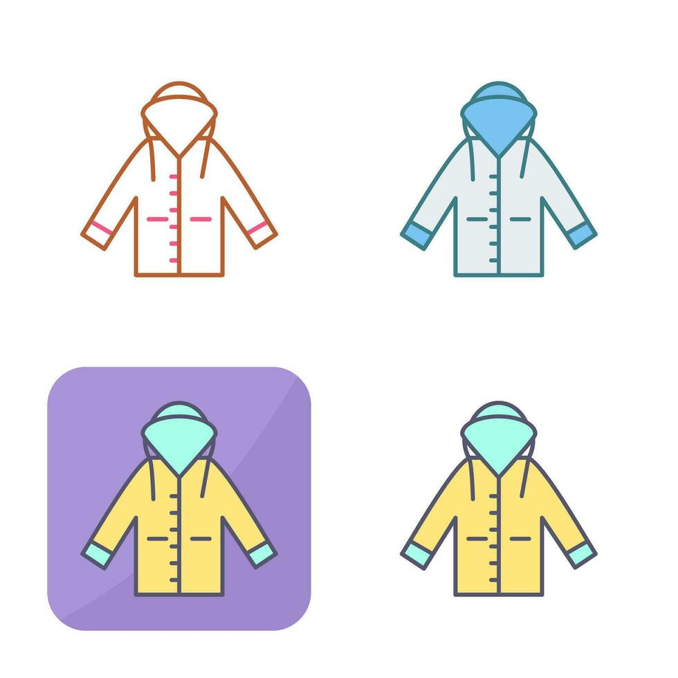 Raincoat Vector Icon