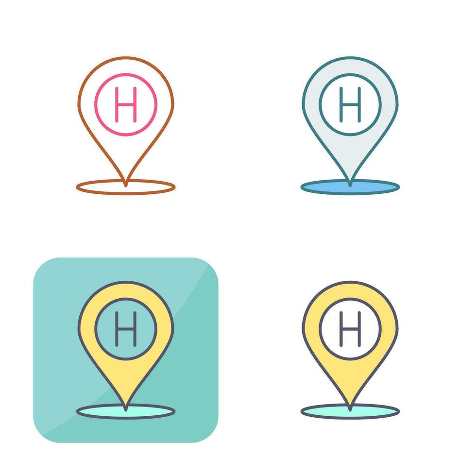 Hotel Location Vector Icon